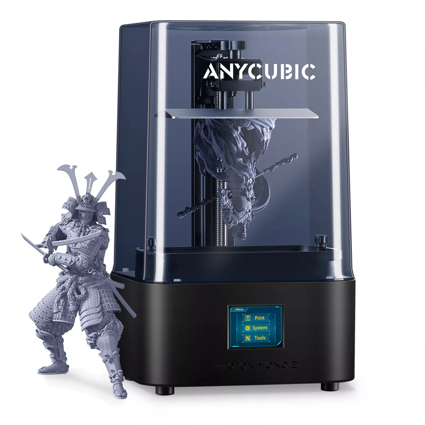 ANYCUBIC Photon Mono 2 Resin LCD 3D Printer 4k+ 6.6'' Screen 6.5x3.5x5.6in Size