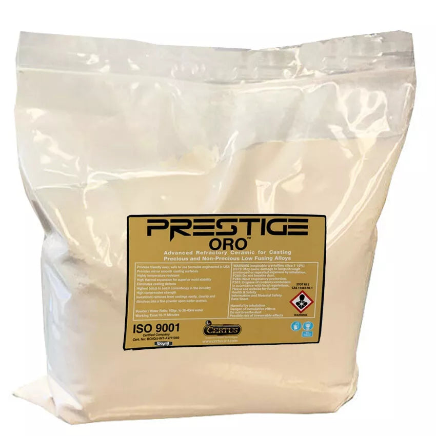 Jewelry Casting Investment Powder Lost Wax Prestige ORO for Gold & Silver 5Lbs