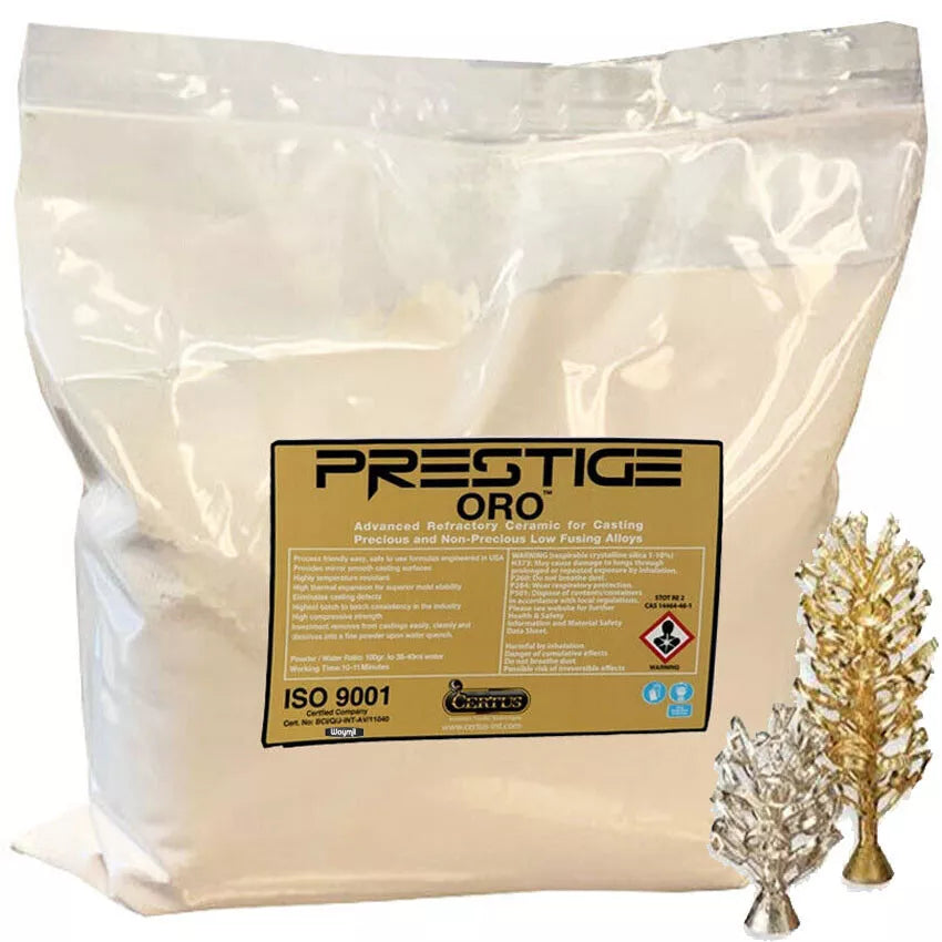 Jewelry Casting Investment Powder Lost Wax Prestige ORO for Gold & Silver 5Lbs