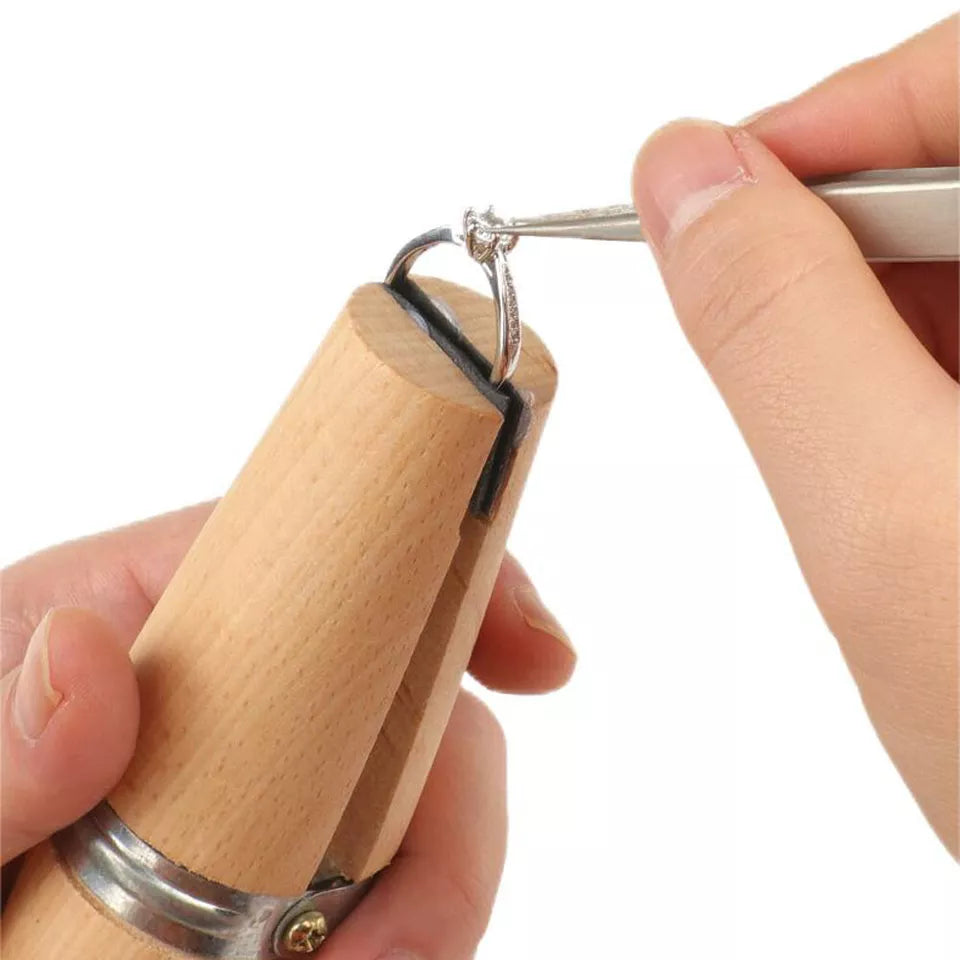 Professional Wood Ring Clamp Jewelry Making Holder Tool For Benchwork BLG