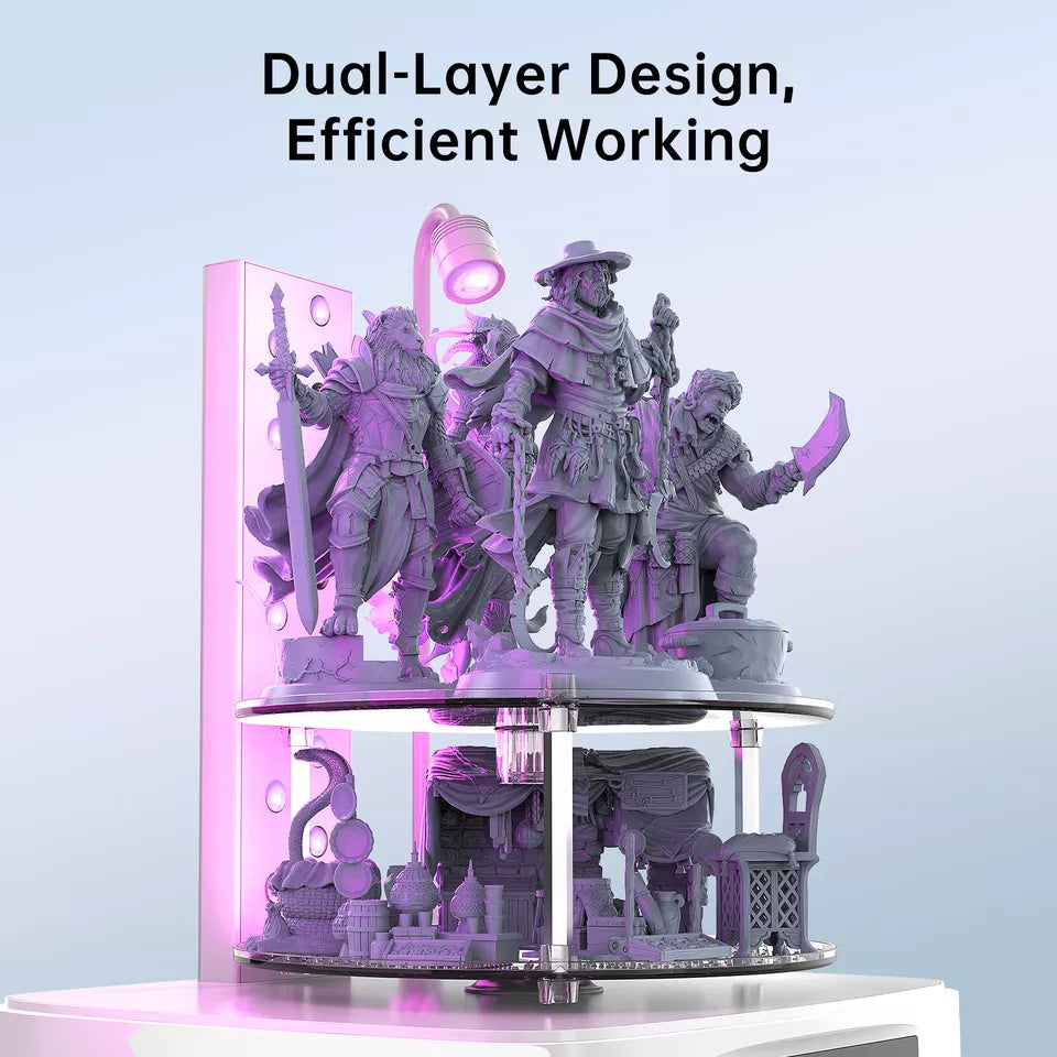 ANYCUBIC Wash and Cure 3 Plus Station Size-Upgrade Wash Cure Machine LCD 3D