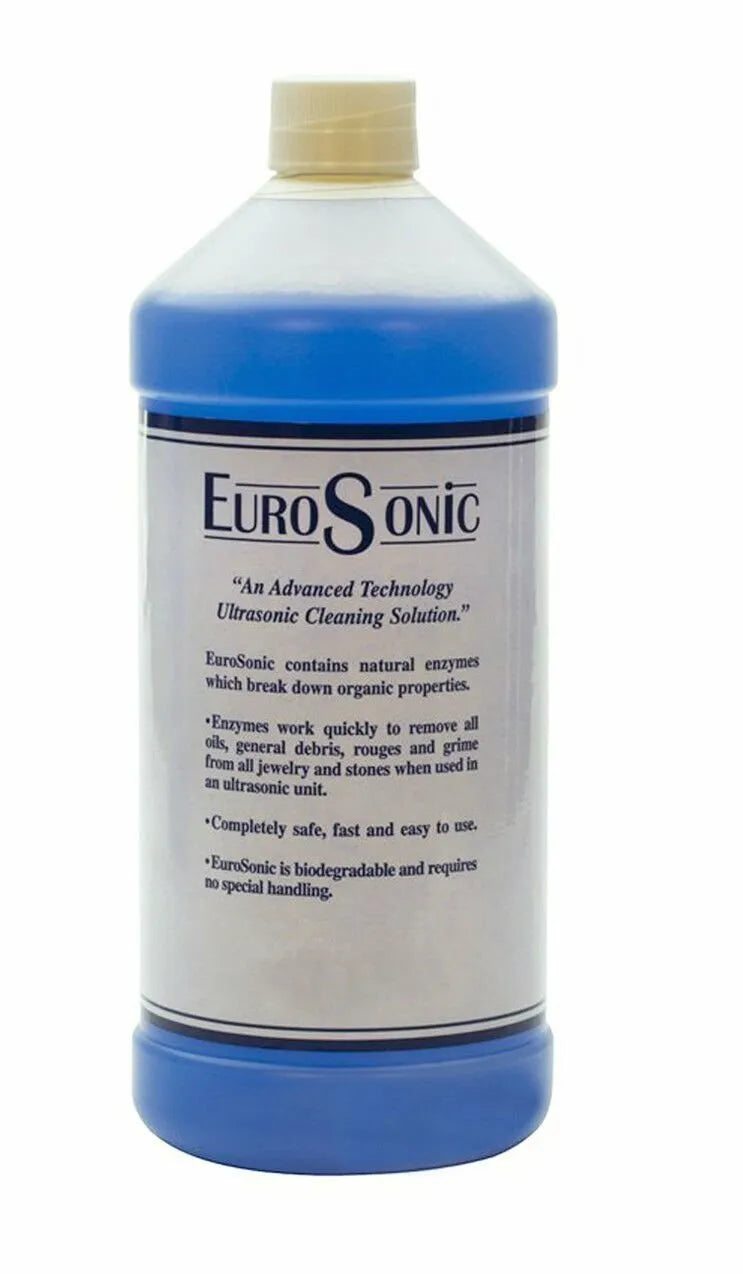 Eurosonic Cleaning Solution - 1 Quart Ultrasonic Solution Jewelry Cleaner