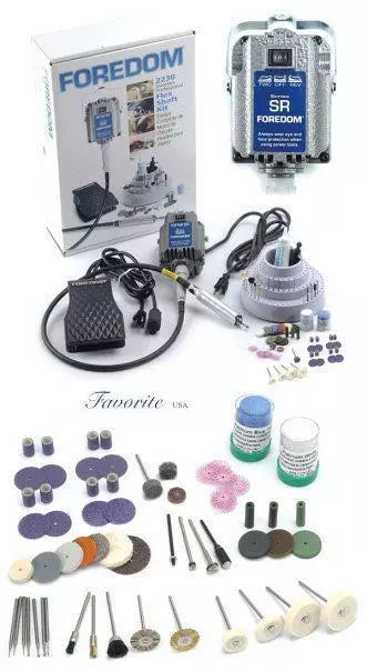 FOREDOM JEWELERS FLEX SHAFT KIT 2230 SR MOTOR 1/6HP 110V NEW! H.30 HANDPIECE